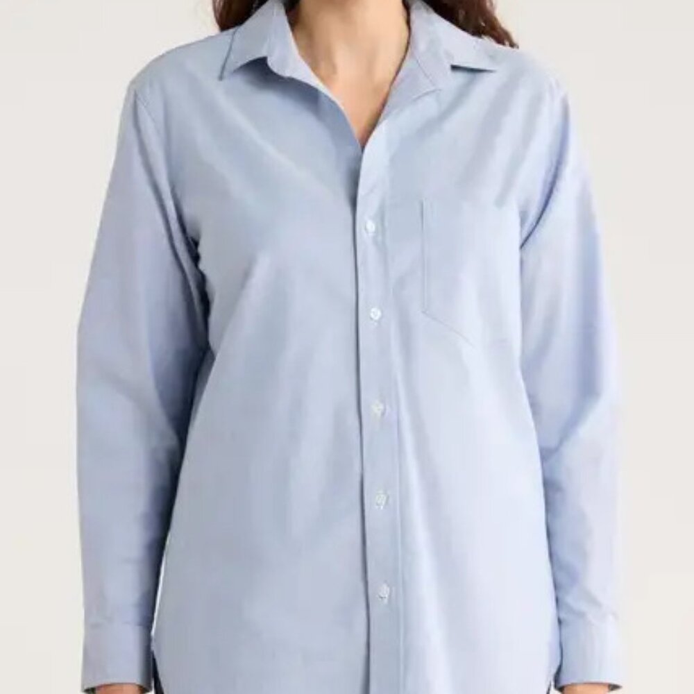 NWT Frank & Eileen Blue Oxford Joedy Button Down Shirt M